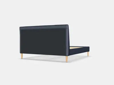 IDANAS Upholstered bed frame 1 Low-poly 3D model