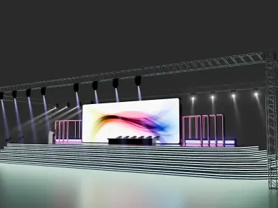 Entertainment Event or Corporate Conference Stage 3D model