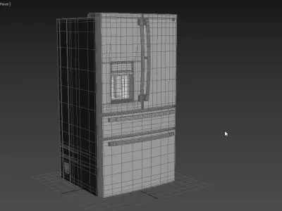 GE Profile French-Door Refrigerator PVD28BYNFS 3D model