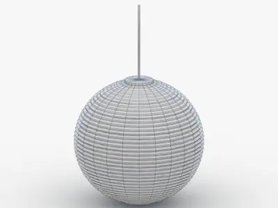 1509 - Hanging Lamp Low-poly 3D model