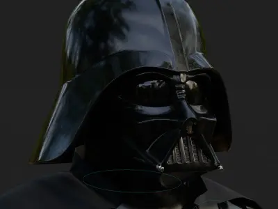 Darth Vader 3D Model Revenge of the Sith Rigged PBR Blender FBX Low-poly 3D model