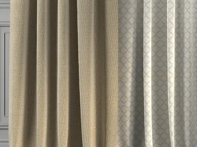 Curtain Set 205 3D model