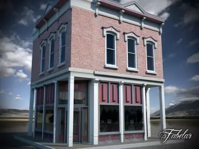 Building 05 Low-poly 3D model