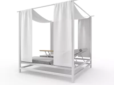 Poolside Cabana 14 3D model