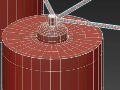 eglo-staiti-97895 six light ceiling fixture 3D model