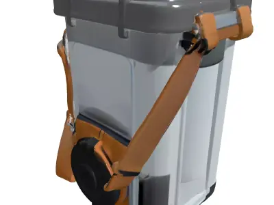 Rugged Portable Survival Device Low-poly 3D model