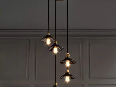 Loft Cone Pendant Reflector 5 3D model