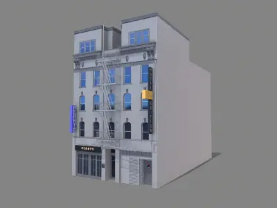 155 Steuart Street Building San Francisco Low-poly 3D model