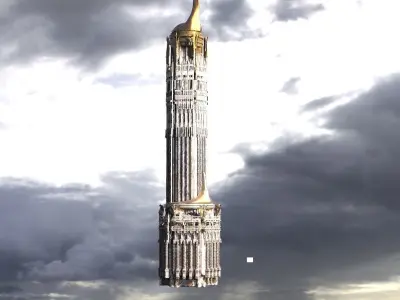 Motu Eternos Inspired Palace Kings Tower 3D model