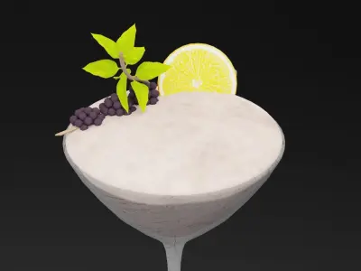 Berry Royale Juice Low-poly 3D model