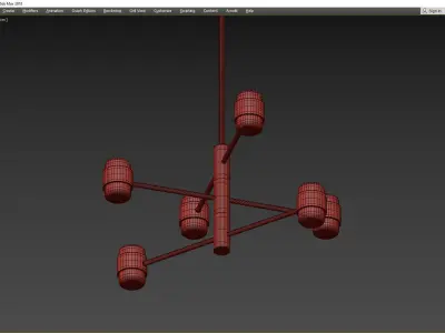 COPENHAGEN CHANDELIER Low-poly 3D model