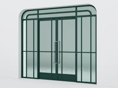 Aluminium door 351 3D model
