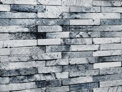 Stone wall slate 3D model