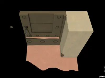  Star Wars Jabbas Palace Door Diorama for 4 and 6 inch figures 3D print model