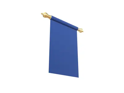 Pennant V1 002 Low-poly 3D model