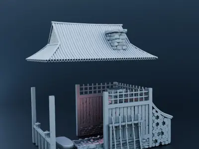 Japanese house 3D print model