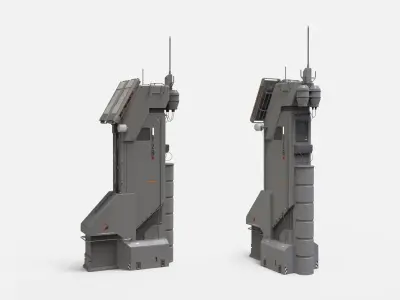 Sci fi antenna 13 3D model