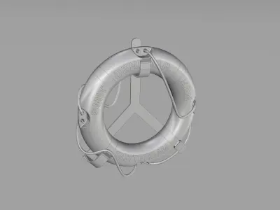 Lifebuoy life preserver 3D model from CGTrader