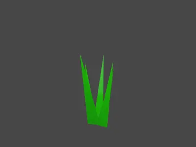 Low poly grass model 3D model