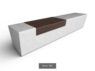 Bench Col02 - 6 Models  3D Model Pack