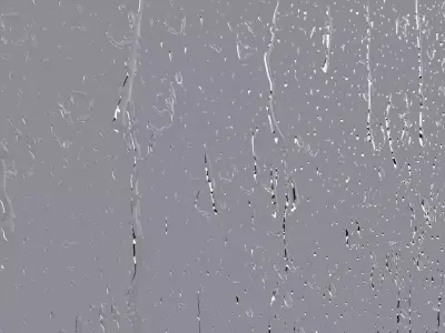 ANIMATED  Rain on windows and LOOPING 3D model