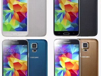 Samsung Galaxy S5 all color 3D model