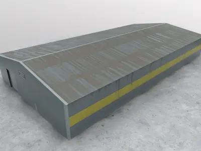 LXGB Hangar 1 Low-poly 3D model