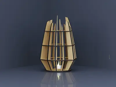 Decorative tea light stand 3D model
