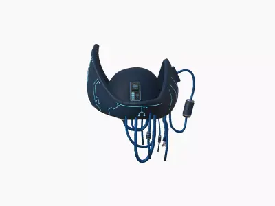 Cyberpunk Pirate Hat A06 - Character Design Low-poly 3D model