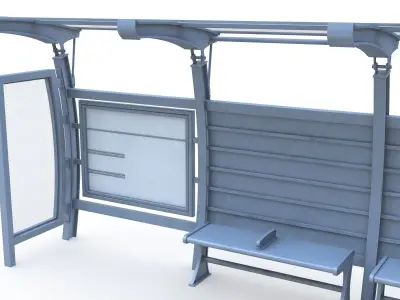 Bus Stop 06 3D model
