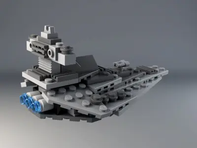 Lego Mini Star Destroyer 3D model