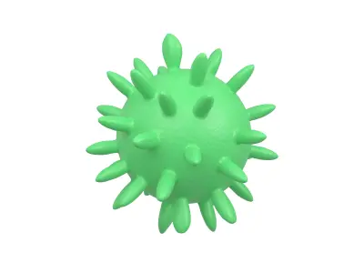 Virus v4 004 Low-poly 3D model