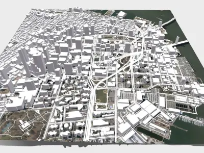 Downtown Brooklyn USA 3D model