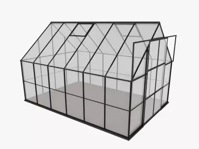 Greenhouse 3 Low-poly 3D model