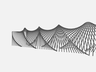 parametric pergola 3D model