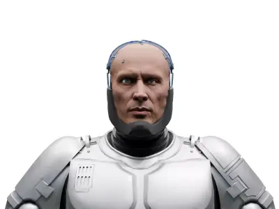 RoboCop Low-poly 3D model