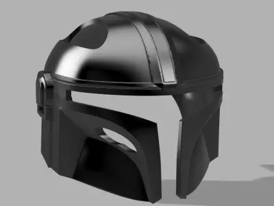 Mandalorian Cat Helmet 3D print model