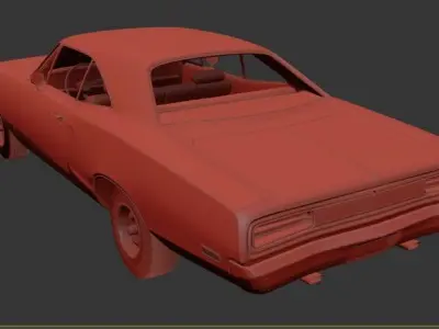 Dodge Coronet Mk5 WP23 500 hardtop coupe 1970 3D print model