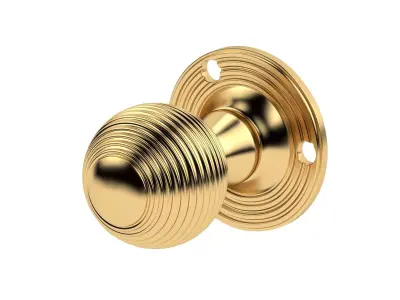 Queen Anne Mortice Door Knob 3D model