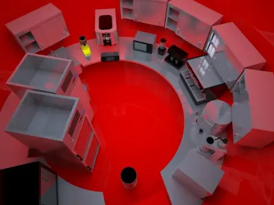 Highway Takeaway Coffee Shop Project 3D model