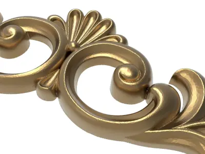 decorative pattern ready for 3D printing 3D model