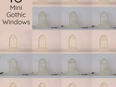 18 Mini Gothic Windows 3D print model