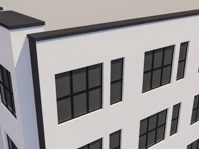 Apartment Building 006 3D model