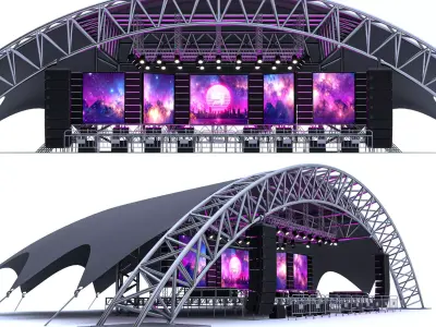 Concert Scene 02 3D model