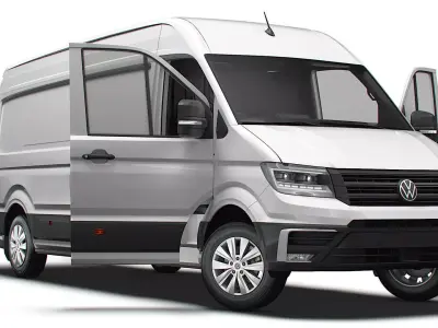 VW Crafter Van LWB HR HQInterior 2025 UKspec 3D model