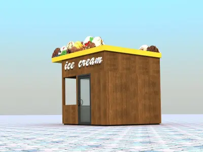 Ice Cream Shop 3D model buy