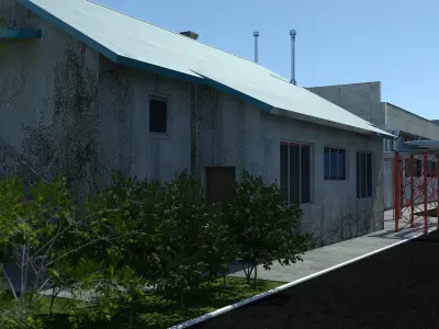 Industrial Zone Low-poly 3D model