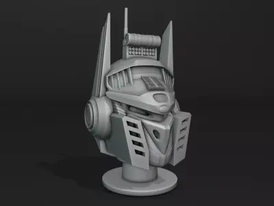 Mecha Head  3D print model