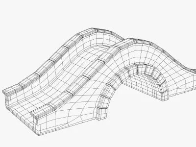 Stone Bridge 3D Model 3D model