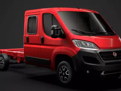 Fiat Ducato Chassis Truck Crew Cab 4035WB 2020 3D model